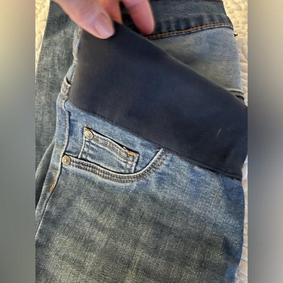 Motherhood Maternity Indigo blue distressed maternity jeans - Picture 12 of 16